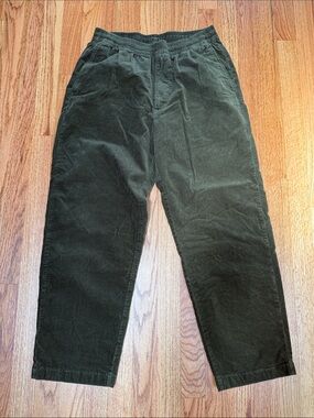Uniqlo Men's Dark Green Corduroy Pants